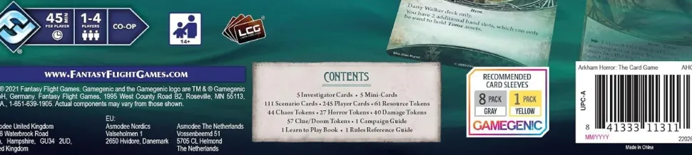 Arkham Horror The Card Game Revised Core Set