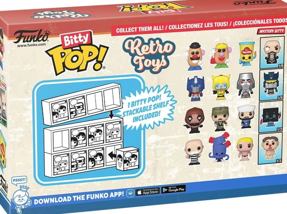 Bitty Pop! Retro Toys: G.I. JOE 4-Pack Mini Vinyl Figure with Mystery