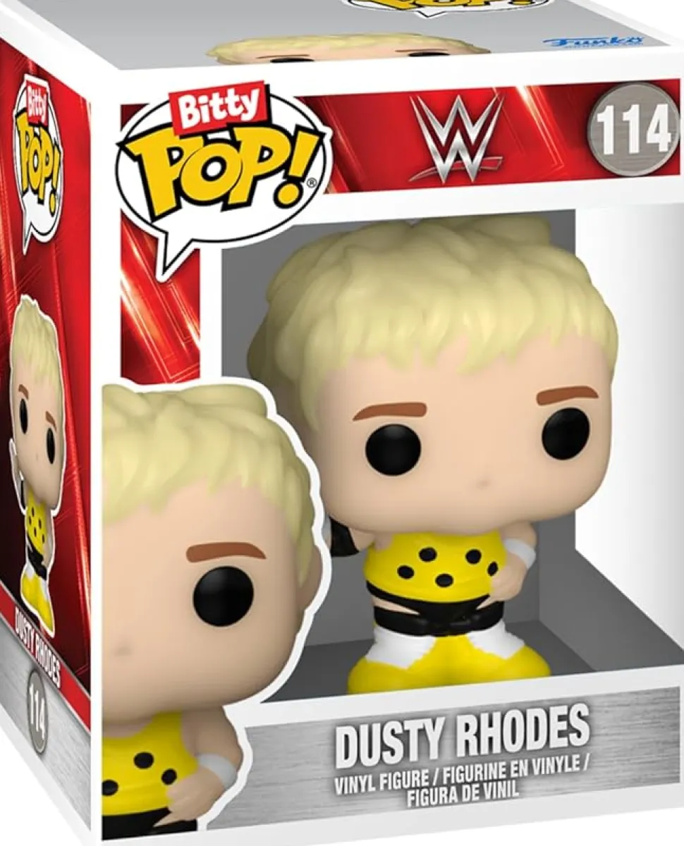 Bitty Pop! WWE: Dusty Rhodes 4-Pack Mini Vinyl Figure with Mystery