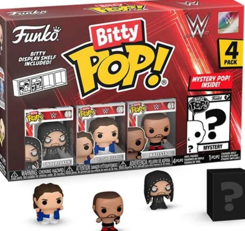 Bitty Pop! WWE: The Undertaker 4-pack Mini Vinyl Figure with Mystery