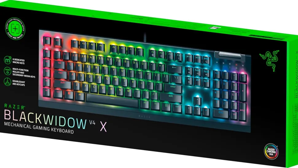 BlackWidow V4 X (Green Switch) - UK Layout