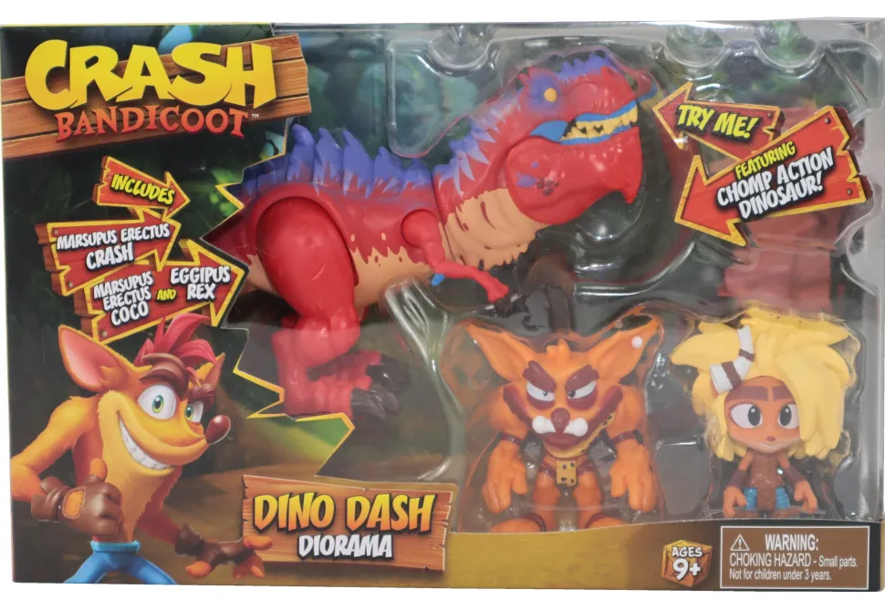 Crash Bandicoot Action figure: Dino Dash Diorama
