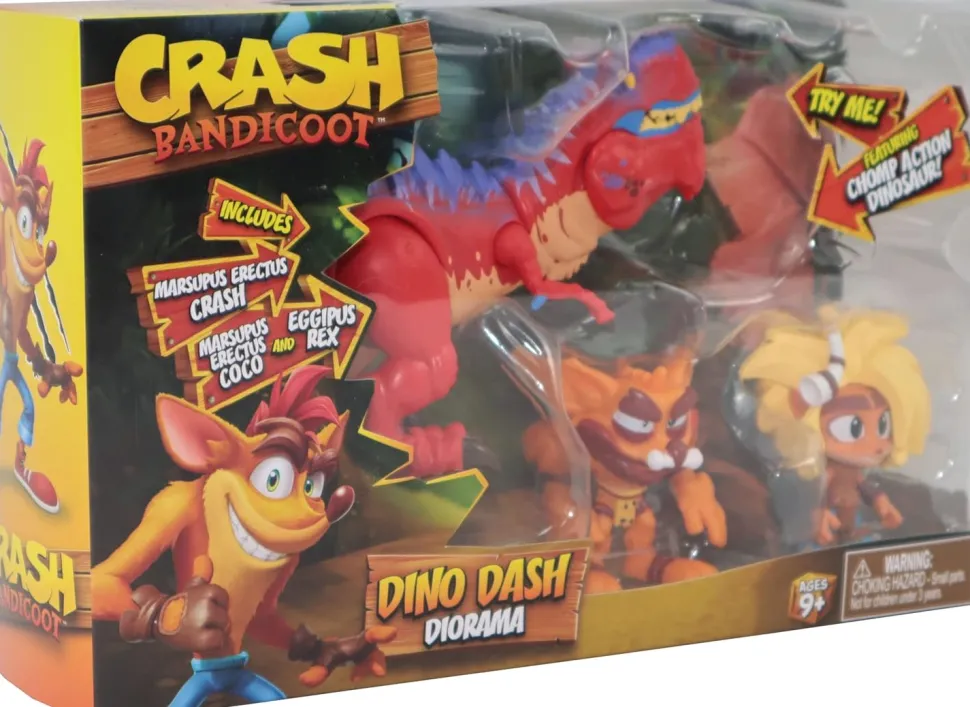 Crash Bandicoot Action figure: Dino Dash Diorama