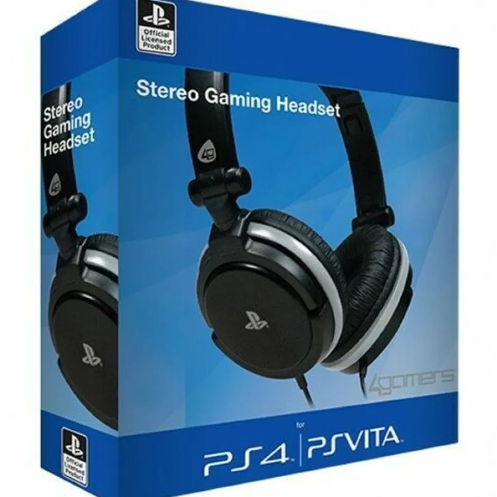 4Gamers PRO4-10 Officially Licensed Stereo Gaming Headset Black (PS4)
