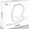 Logitech 960 Wired Headset Stereo Headphones with Noise-Cancelling Microphone