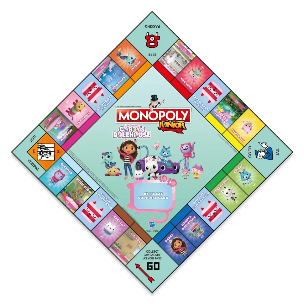 Monopoly Gabby's Dollhouse Junior Board Game