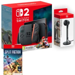 Nintendo Switch 2 Mario Kart World Bundle with Split Fiction [Code in a Box] and Switch 2 Camera