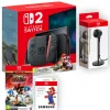 Nintendo Switch 2 Mario Kart Bundle with Sonic X Shadow Generations, Micro SD Card & Switch 2 Camera