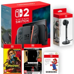 Nintendo Switch 2 with Cyberpunk 2077, Hitman WOA, Micro SD Express Card & Switch 2 Camera