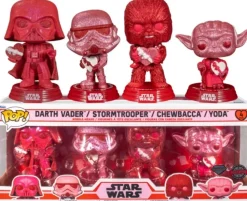 POP! Bobble-Head Star Wars: Valentine's Day Exclusive Diamond Glitter 4-Pack 61779