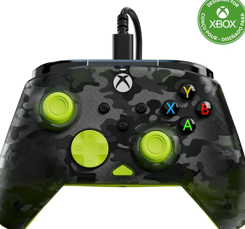 Rematch Core Wired Controller · XB · Ghost Camo Black & Yellow