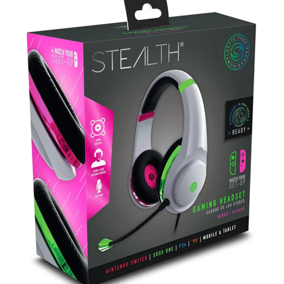 STEALTH XP-Match Your Set-Up Gaming Headset Pink/Green