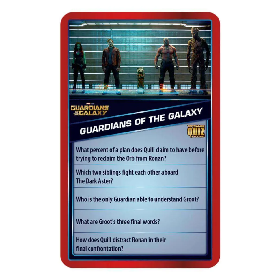 Top Trumps Marvel Cinematic Universe Quiz Game