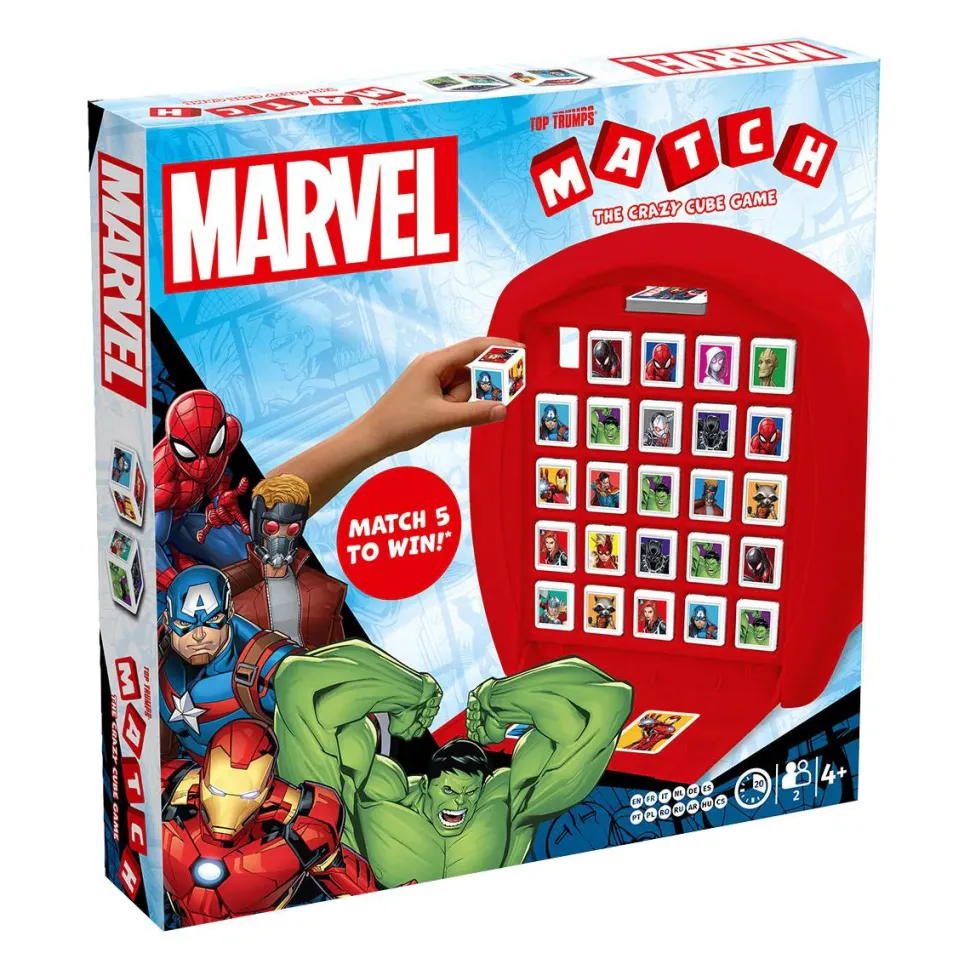 Top Trumps Match Marvel - The Crazy Cube Game