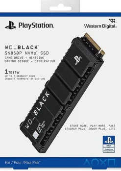 WD_Black SN850P NVMe 1TB SSD Game Drive + Heatsink (PS5)